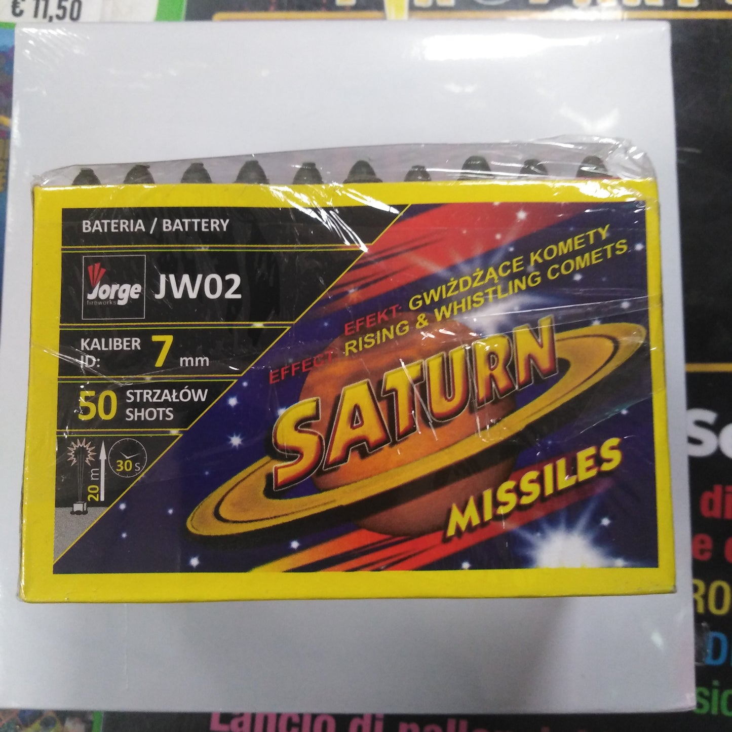 Saturn Missile - Batteria 100 Colpi Fischianti | Fuochi d'Artificio F2 di Allevi