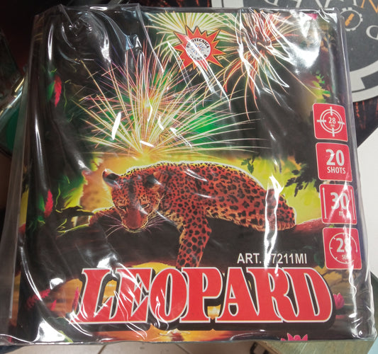 Arte.  17211MI - Leopard Moul Cake 20 Shots-F2-Pyrotechnics Teanese Srl