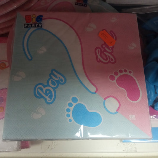 Tovaglioli di Carta Gender Reveal